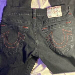 Size 29, black, True Religion jeans,